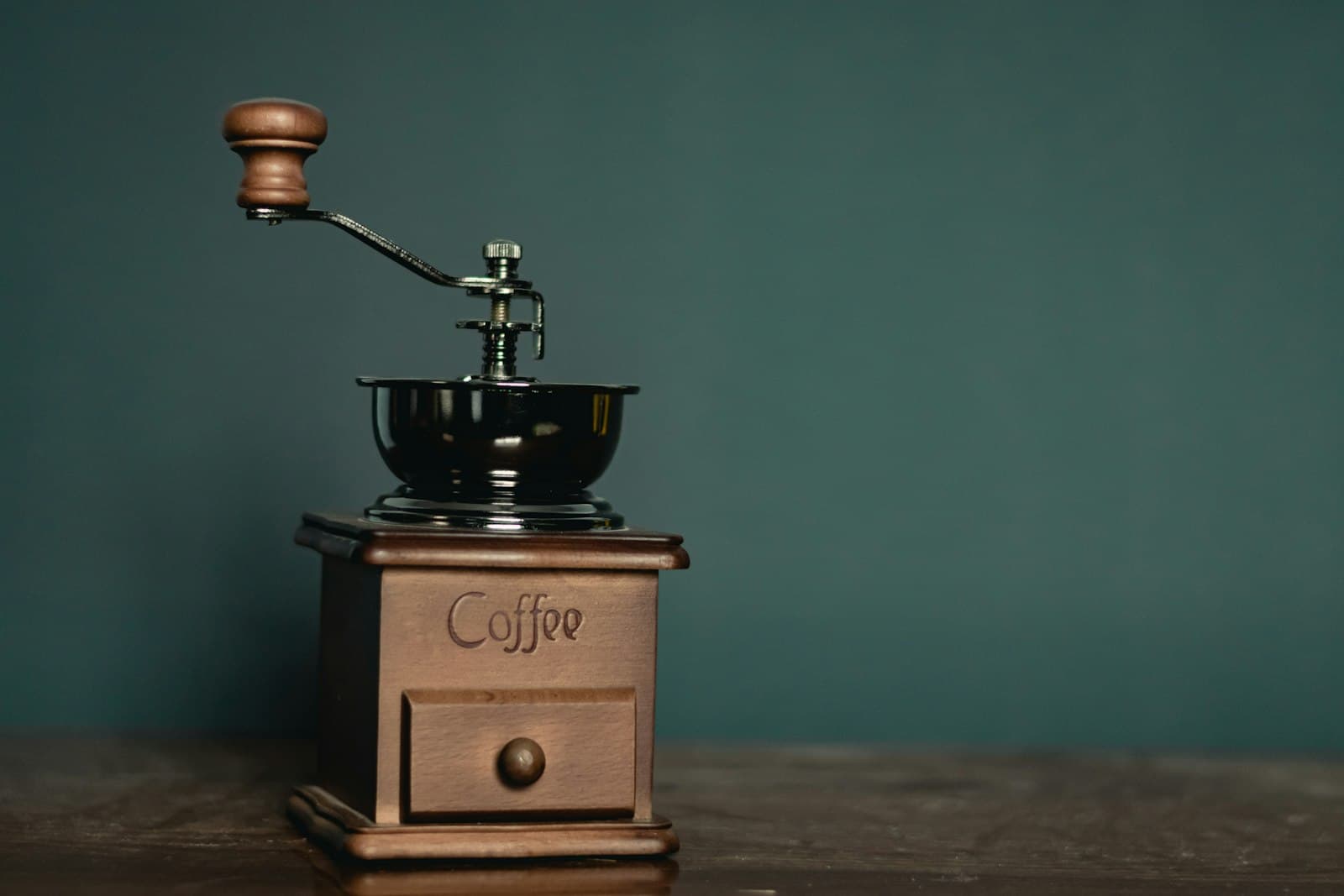 A burr coffee grinder ready for cleaning